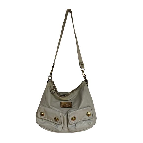 Coach Poppy Pocket Hobo 14681 – Ivory Shoulder Bag, Double Front Pockets - Picture 6 of 8